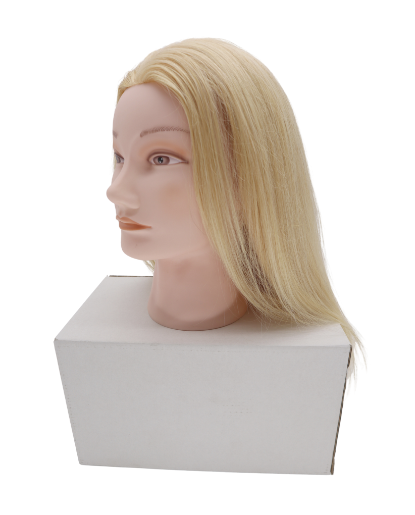 16“ blond color mannequin with box