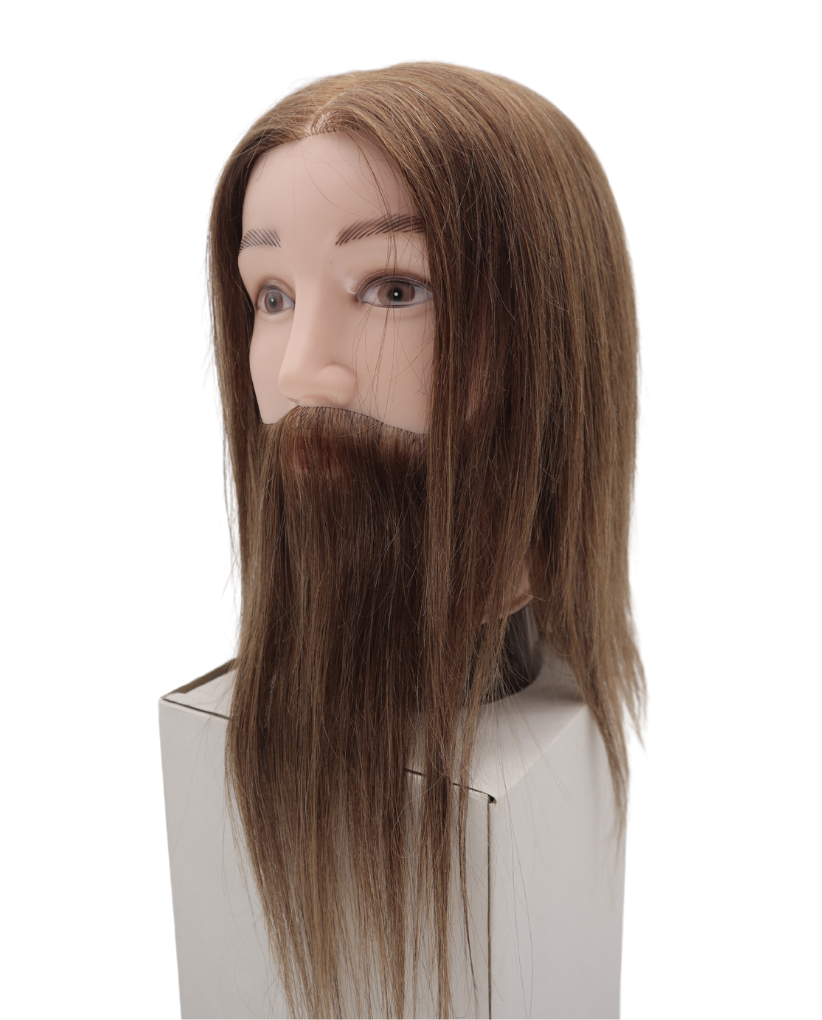 dark color mannequin mustache with box
