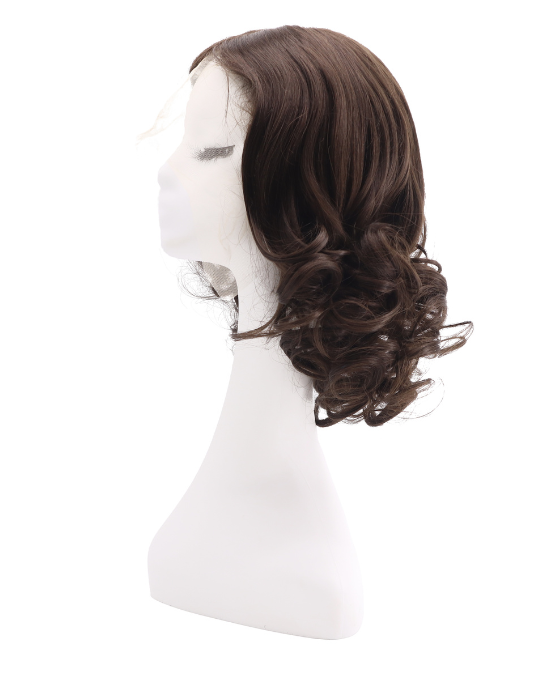 Lace front wig silk top