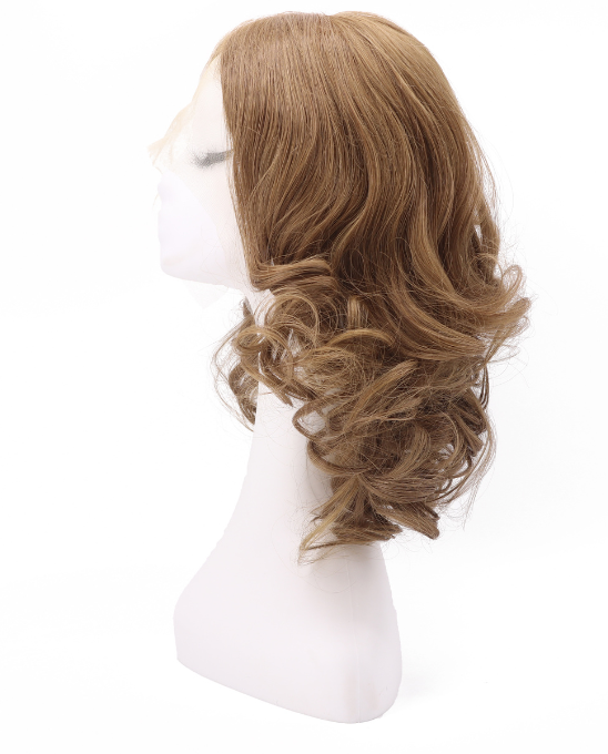 Lace front wig silk top